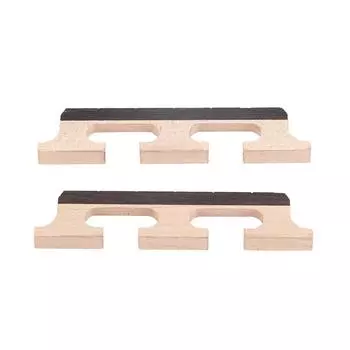 2Pcs HA02 5?String Rosewood Banjo Bridge Wooden Accessories