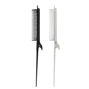 2 шт. расческа с зажимом для выделения волос, многофункциональная секция для окрашивания волос, расческа с крысиным хвостом, щетка, инструменты для укладки волос