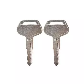 2Pcs Ignition Keys For Komatsu 787 Excavator, Dozer, Loader ELI80-0115, TR261434