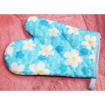 2PCS Insulated Gloves Household Oven Glove Kitchen Accessories Tools Baking Gloves Microwave Oven Heat Resistant Cotton