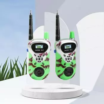 2pcs Interactive Children Walkie-Talkie Toy LCD Screen Party Toy Family розовый