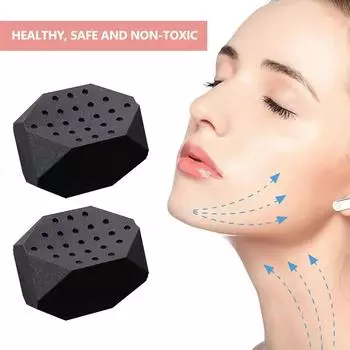 2pcs Jaw Exerciser Silicone Jawline Shaper Menwomen Jaw Trainer Strengthener 40/50/60 Lbs Facial Chewing Face Slimming Tool