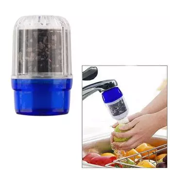 2PCS Кухонный смеситель Здоровый очиститель воды с активированным углем синий