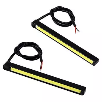 2pcs LED Daytime Running lights Driving Fog Lamps DC 12V 10.5cm Car DRL Car-styling COB белый