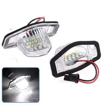 2Pcs Led License Plate Lights For Honda Civic Cr-V Accord Element 34101-S60-013