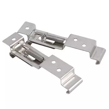 2Pcs License Plate Brackets Spring Loaded Car License Plate Frame Holder Truck Trailer Number Plate Clips for Trailer Caravan CHINA