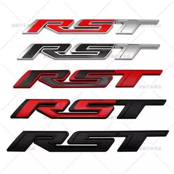 2 шт./лот 3D металлическая эмблема Chevrolet Silverado RST для автомобиля, автомобильный значок, наклейки на задний багажник, наклейка на боковое крыло 5