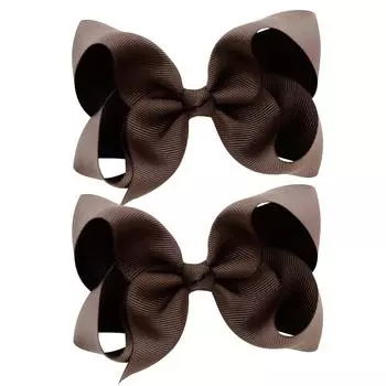 2PCS/Lot 4Inches Solid Colors Hair Bows With Hair Clips For Girls Gift Boutique Ribbon Bows DIY Hair Decor Kids Hair Accessories