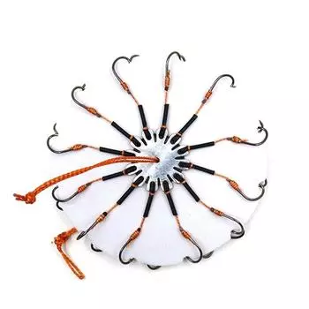 2pcs/Lot Claw Hook 8#-13# With Hose For Fishing Flap Fishhooks Explosion String Hook Carp Bait 12