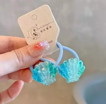 2PCS Lovely Rabbit Starfish Kids Hairpins Children Headwear Baby Hair Clips Girl Hair Accessories Elastic Hair Bands