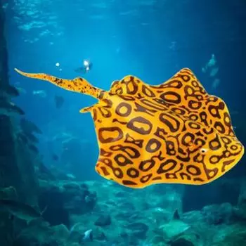 2pcs Luminous Simulation Fish Floating Glowing Animal Sculpture Living Room жёлтый