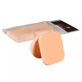 2PCS Makeup Foundation Beauty Cosmetic Face Sponge Пудра для губ розовый