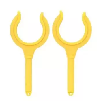 2Pcs Marine Boat Oar Lock Fishing Rod Holder Bracket Fishing Rods Boat Hook Paddle Holder Marine Rubber Dinghy Accessory жёлтый