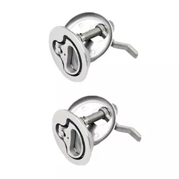 2Pcs Marine Grade 316 Stainless Steel Cam Latch Flush Pull Deck Latch Lift Handle