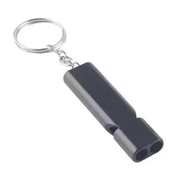 2pcs Metal Survival Whistle Flat Shape Training Whistle for Outdoor Sports Hiking Climbing Emergence Whistle Cheerleading Souvenirs чёрный