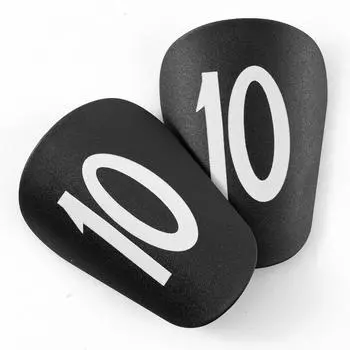 2Pcs Mini Football Shin Pad Soccer Miniature Shin Guards Shock Absorbing Protective Shin Guard Lightweight for Soccer Training XS чёрный