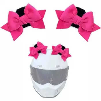 2Pcs Motorcycle Helmet Butterfly Knot Ears Decoration Moto Riding Sking Helmet For Riding Sking Helmet Sticker Accessories розы красного