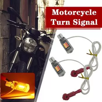 2PCS Motorcycle T15 Turn Signal 12V Dual Color High Brightness ABS Width Indicator 2835 16smd W5W Tail Bulb For Driving T4Q4