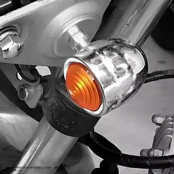 2pcs Motorcycle Turn Indicator Mini Round Running Lights for Motorcycle Turn Daytime Motorcycle Running Lights for Rear and Head чёрный