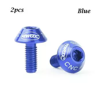 2pcs Mountain Bike Aluminum Alloy Bicycle Water Bottle Cage Holder Screw Bolts Stainless Steel Screw