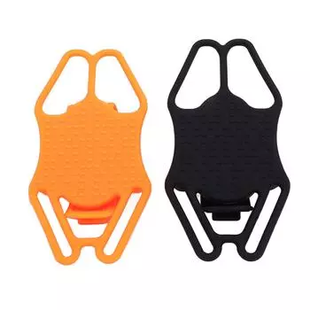 2pcs Mountain Bike Phone Mount Silicone Bike Phone Holder Cell Phone Fix Bracket for 4.7-7.2 Inch Ce