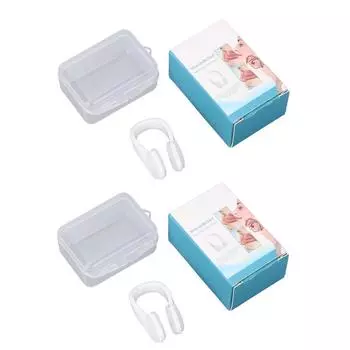 2pcs Nasal Breathing Aid Clip Cleaning Care Snoring Relief Nasal Congestion Relief Clip for Nose