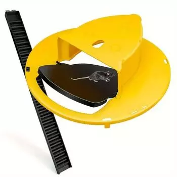 2pcs New Bucket Lid Mouse Trap Rat Trap Bucket Lid Mouse Rat Trap Rat Trap, Reusable Mouse Control Traps Auto Reset Balance Safe