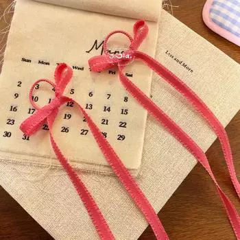 2PCS New lace ribbon bow hair tie princess hair tie ponytail headband sweet children s and girls hair accessories