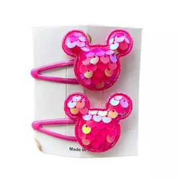 2PCS New Princess Scaly Heart Girls Hairpins Lovely Children Headwear Hairgrip Hair Clips Barrettes Hair Accessories