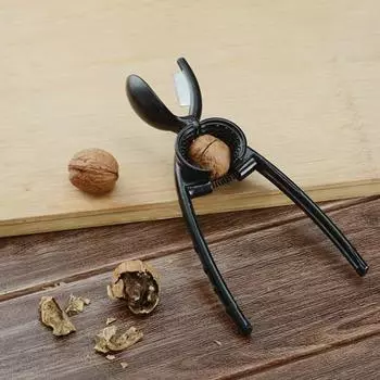 2Pcs Nutcracker Heavy Duty 2-In-1 Nut Cracker Walnut Cracker Tool for All Nuts серебряный