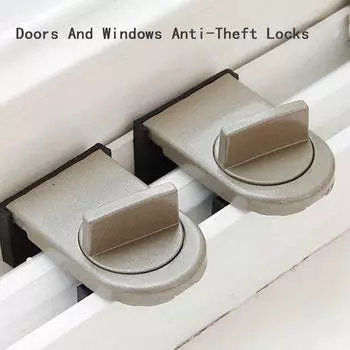 2PCS оконный безопасный противоугонный замок детский противопадающий ограничитель окна перевод регулируемый оконный фиксированный противоугонный замок