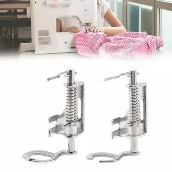2pcs Open Toe and Large Metal Free Motion Quilting Darning Presser Foot Set for Low Shank Sewing Machines