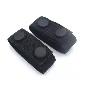 2Pcs Outdoor EDC Tactical Belt Ring Nylon Belt Meson Belt Equipment Buckle, Snap Type Fixed Buckle чёрный