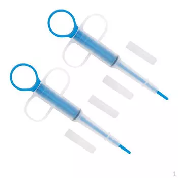 2 шт. Толкатель для таблеток и таблеток для домашних животных - синий