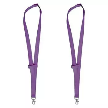 2Pcs Plain Fabric Pen Lanyards with Pen Glasses Holder Anti-Loss Student ID Badge Lanyard Practical Work Lanyard for Doctors Nurses Teachers 2pcs
