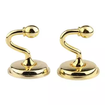 2pcs Pommel Tieback Wall Hooks Zinc Zinc Zinc Alloy Curtain Holdbacks Home Decor Accessories