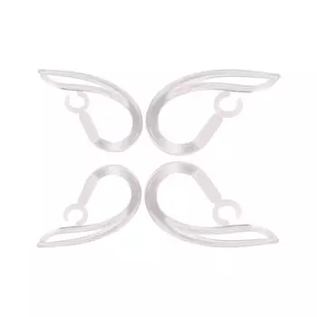 2Pcs Portable Earphone Accessories Transparent Headset Earhook Loop Clip Ear Hook Replacement 10mm