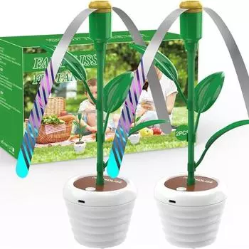 2pcs Portable Fly Fans for Tables Tabletop Fly Fan Food Fans for Camping Picnic Fishing USB and Battery Powered