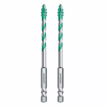 2Pcs Precision Drilling Four-Edged Eccentric Drill Bits Home Improvement 6mm