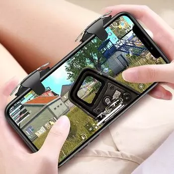 2PCS PUBG Key Вспомогательный игровой контроллер Физический металлический механический ключ Периферийное устройство непрерывной стрельбы одной кнопкой белый