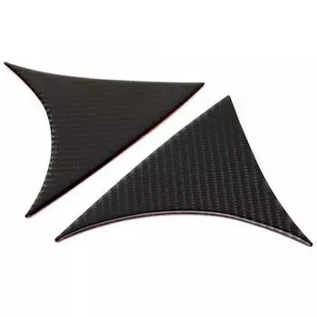 2pcs Rear Spoiler side fender covers for mazda3 axela 20142015201620172018 carbon fiber