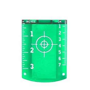 2Pcs Red/Green Line Beam Distance Plate Magnetic Magnetic Target Plate Measuring Tool