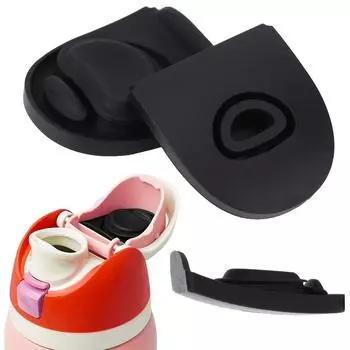 2Pcs Replacement Stopper Leak Proof Water Bottle Top Lid Parts Water Bottle Top Lid Gasket for Owala FreeSip 19oz 24oz 32oz 40oz чёрный