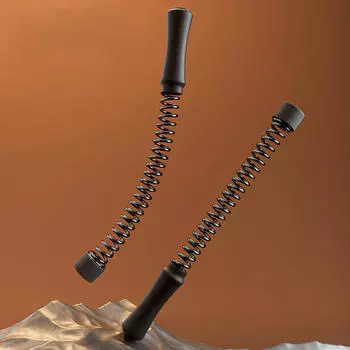 2Pcs Ropeless Battle Ropes Spring Sticks for Office Muscle Building Home Gym чёрный