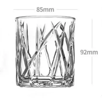 2pcs Set 11.5oz 335ml Vintage Whiskey Glasses Cup Transparent Drinkware Cups for Party Bar Creative Cocktail Mug Liquor Glass 2pcs