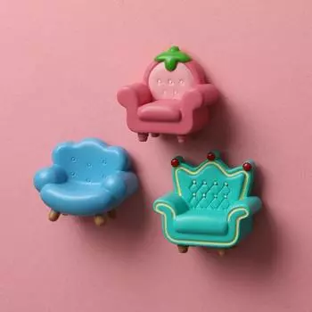 2Pcs/set 3D Sofa Fridge Magnets Cartoon Resin Fridge Ornament Creative Sofa Fridge Stickers Kitchen Style 7