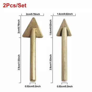 2Pcs/Set 80W Replacement Tips Triangular Smoothing Head Welding Tips Welding Repair Tool