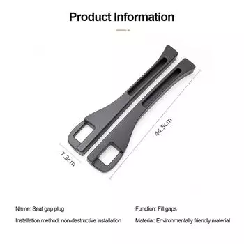 2pcs/set Car Seat Gap Filler Side Seam Plug Strip Leak-proof Filling Strip Car Seat Gap Auto Interior Decoration Supplies