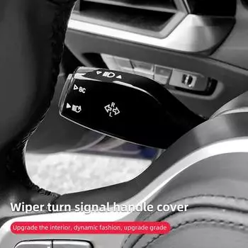 2Pcs/Set Car Steering Wheel Headlight Switch Control Cover Wiper Switch Trim for BMW 1 2 3 4 5 7 Series X1 X3 X4 X5 X6 X76 GT Z4