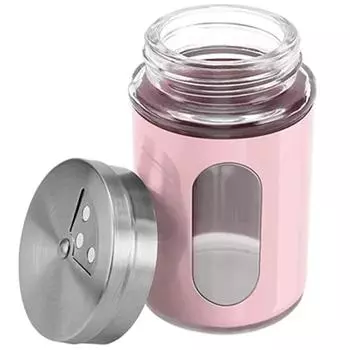 2PCS/SET Compact Stainless Steel Spice Dispenser Spice Shaker Multi Function Cooking BBQ Pepper Salt Jar Seasoning Jar красный